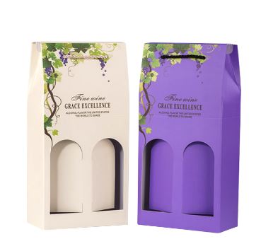 GIFT PACKAGING SINGLE BOTTLE CHEAP CARDBOARD PAPER WINE BOX